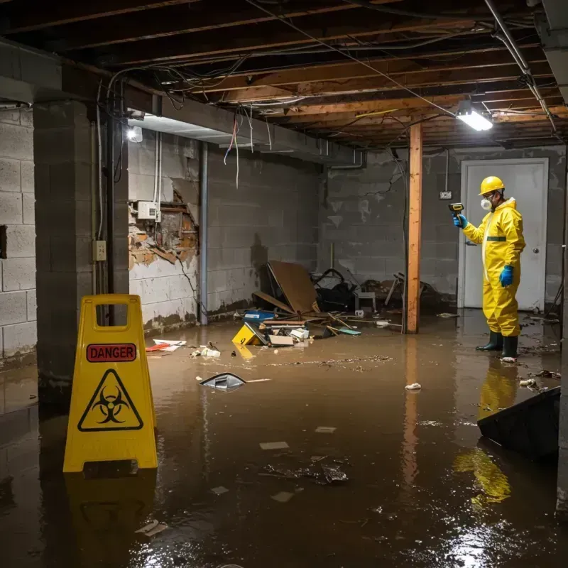 Flooded Basement Electrical Hazard in Gladwin County, MI Property